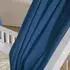 Idimex Betthimmel NENA Musselin 2er Set, 100% Baumwolle, dunkelblau