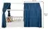 Idimex Betthimmel NENA Musselin 2er Set, 100% Baumwolle, dunkelblau