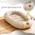 Totsy Baby Babynest Kokon 90x50cm zweiseitig Teddybären (KOK337_MIS_50X90)