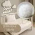 Totsy Baby Kinder-Bettdecken-Set Mikrofaser weiß 90x120cm + 40x60cm