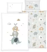 Baby Best Babybettw&auml;sche "babybest Elephants" 2 Stk. mit liebevollem Motiv