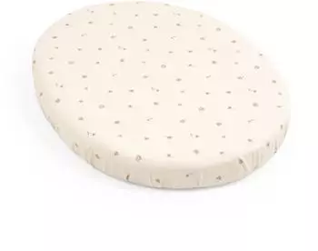 Stokke Sleepi Mini V3 Spannbettlaken, Flower Ecru (683006)