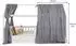 Idimex NENA Betthimmel Musselin 2er Set, 100% Baumwolle, grau