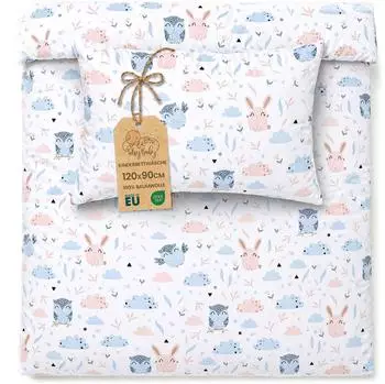 Totsy Baby Baby-Bettwäsche-Set Baumwolle 90x120cm + Kissenbezug 40x60cm Oeko-Tex (localization_B091329BHN)
