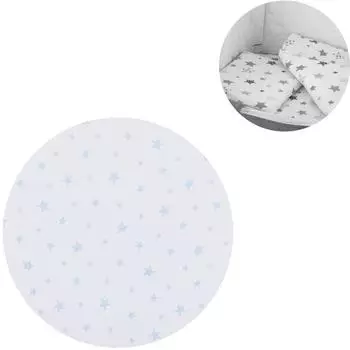 Chipolino Babybettwäsche-Set 4-teilig, Baumwolle, hellblau (KOSCLOSET016BLST)