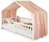 Idimex Betthimmel Lian Musselin 100% Baumwolle rosa/gold