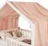 Idimex Betthimmel Lian Musselin 100% Baumwolle rosa/gold
