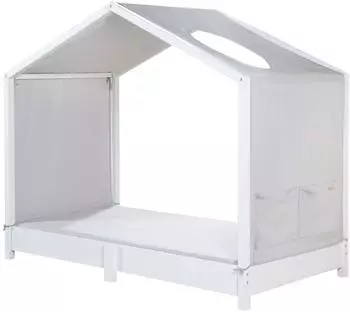 Roba Hausbettbezug Baldachin 70x140cm, hellgrau, 3 Aufbewahrungstaschen