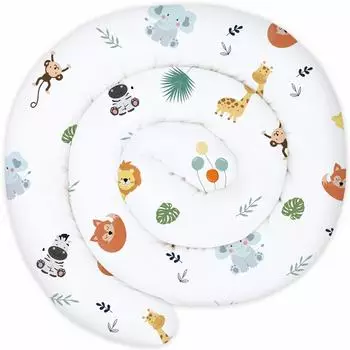 Totsy Baby Nestchenschlange XXL Stillkissen Safari 200cm (WAZ243_SAFARI_200)