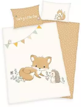 Herding Waldfreunde Kinder-Wendebettwäsche Renforcé 100x135cm + 40x60cm (Waldfreunde)