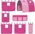 vidaXL Vorhänge für Hochbett mit Tunnel, Polyester, rosa (835918)