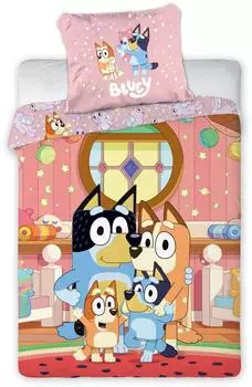 Bluey Bluey Kinderbettw&auml;sche 2-tlg. Set, Baumwolle, 100x135cm