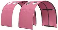vidaXL Bettunnel 2 stk. Rosa Polyester