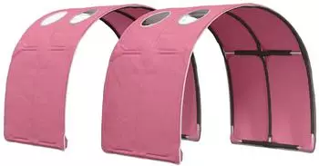 vidaXL Bettunnel für Kinderbett, rosa, Polyester, 2er-Set (211x67,5cm)