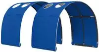 vidaXL Bettunnel 2 stk. Blau Polyester