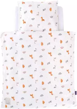 Tr&auml;umeland Dinolino Babybettw&auml;sche Jersey 2-teilig 80/80+35/40cm (TT23603)