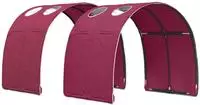 vidaXL Bettunnel 2 stk. Rot Polyester