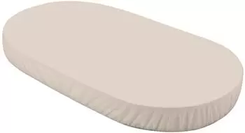 Waldin Spannbettlaken Oval 7in1 gro&szlig;, Jersey Baumwolle, beige (SH-OWAL-M-BEIGE)