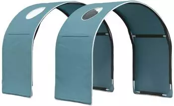 vidaXL Bett-Tunnel f&uuml;r Kinder-Hochbetten 2 Stk. himmelblau, Polyester