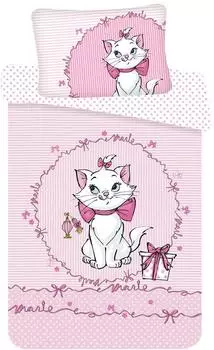 Disney Marie Aristocats Kinderbettwäsche 100x135cm, 100% Baumwolle