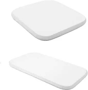 Waldin W2 Spannbettlaken-Set 7-in-1-Babybett, Jersey-Baumwolle, wei&szlig; (W2-SH-SET-J88)