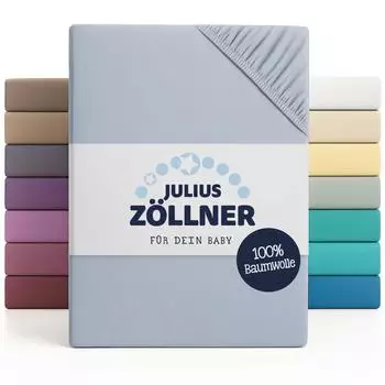 Julius Z&ouml;llner Spannbettlaken Jersey denim 70x140cm (8320147360)