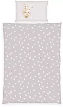 Herding Flower Bunny Kinder-Wendebettw&auml;sche Flanell 100x135cm (40x60cm)