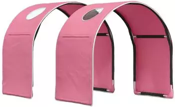 vidaXL Bett-Tunnel f&uuml;r Kinder-Hochbetten 2 Stk. rosa Polyester (893705)