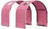 vidaXL Bett-Tunnel für Kinder-Hochbetten 2 Stk. rosa Polyester (893705)