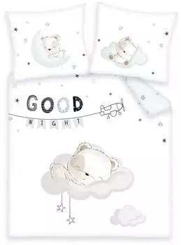 Herding Sleeping Little Bear Wendebettw&auml;sche Renforc&eacute; 80x80cm + 35x40cm