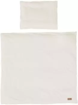 Roba Lil Planet Wiegenbettw&auml;sche Jersey Bio-Baumwolle oyster 80x80cm