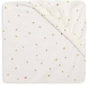 Jollein Spannbettlaken Jersey Kangaroots/Dusty Dot 70/75x140/150cm (511-565-68161)