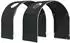 vidaXL Bett-Tunnel für Kinder-Hochbetten 2er-Set, schwarz, Polyester