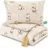Totsy Baby Baby-Bettdecken & Kissen Set Baumwolle 50x70cm + 40x35cm Giraffen