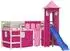 vidaXL Vorhänge für Hochbett mit Turm, rosa, Polyester (20999)