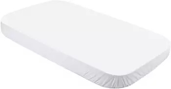 Waldin Spannbettlaken Babybett 7in1, Jersey Baumwolle, wei&szlig;, 73x124cm