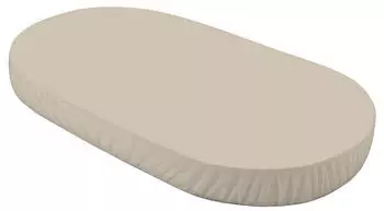 Waldin Spannbettlaken Ovalbett 7in1 Jersey Baumwolle dunkelbeige 124x73cm (SH-OWAL-M-DARK-BEIGE)