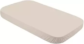 Waldin Spannbettlaken Babybett 7in1 Jersey Baumwolle 124x73cm, beige (Large Sheet W2)