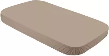 Waldin Spannbettlaken Babybett 7in1 Jersey Baumwolle 124x73cm taupe