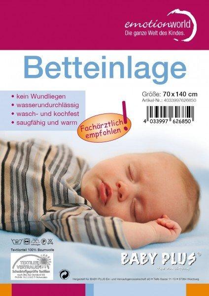 Baby Plus Wasserdichte Betteinlage 50x90cm