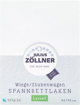 Julius Zöllner Spannbetttuch Jersey 40x90cm weiß