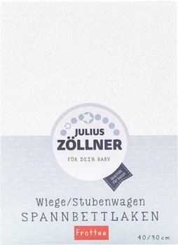 Julius Zöllner Spannbettuch Frottee 40x90cm - weiß
