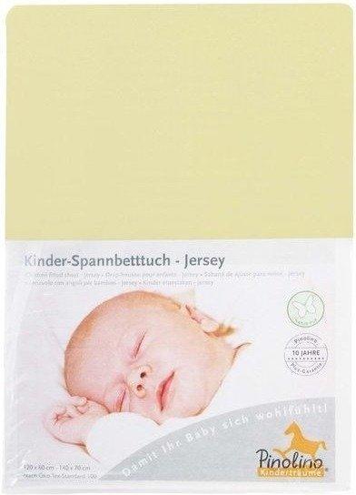 Pinolino Spannbetttuch für Kinderbetten Jersey Gelb