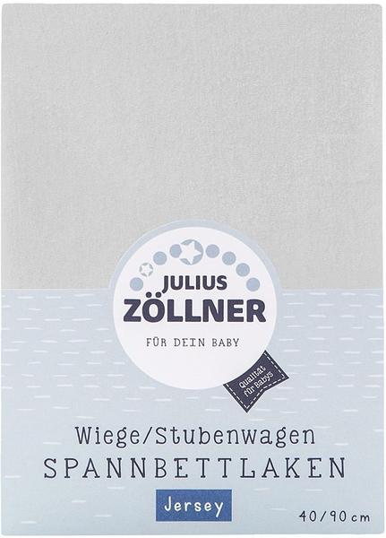 Julius Zöllner Spannbetttuch Jersey 40x90cm hellgrau