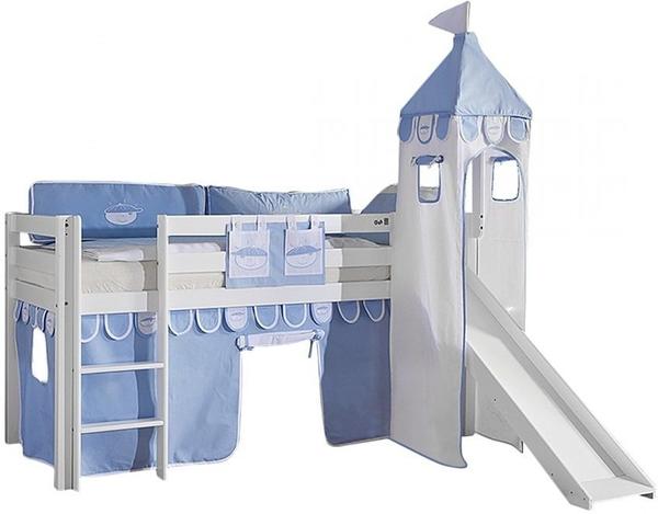 Relita Stoffset für Hochbetten mit Turm blau Boy