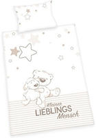 Baby Best Babybettw&auml;sche "Kleiner Lieblingsmensch" mit B&auml;rchen Motiv und