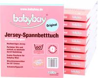 babybay Jersey-Spannbettlaken Wei&szlig; Original 43 x 81 cm