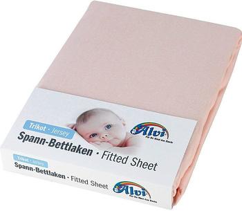 ALVI Alvi Spannbettlaken Trikot 40x90 rosa