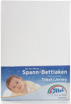 ALVI Spannbettlaken Trikot 70x100 weiß