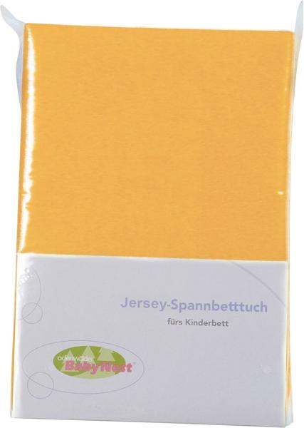 Odenwälder BabyNest Spannbettlaken Jersey 70x140cm gelb